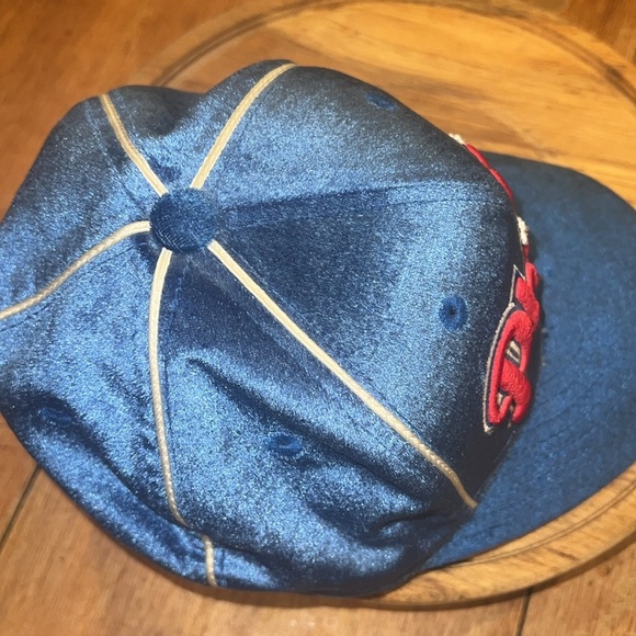 Vintage 90s American Needle Blue Velvet Phillies Hat Professional 7 Model - Picture 6 of 11